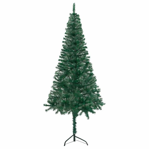 vidaXL Artificial Christmas Tree Green PVC, Steel 5.9 ft tall