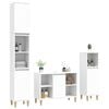 vidaXL Bathroom Furniture Set White Engineered wood Large