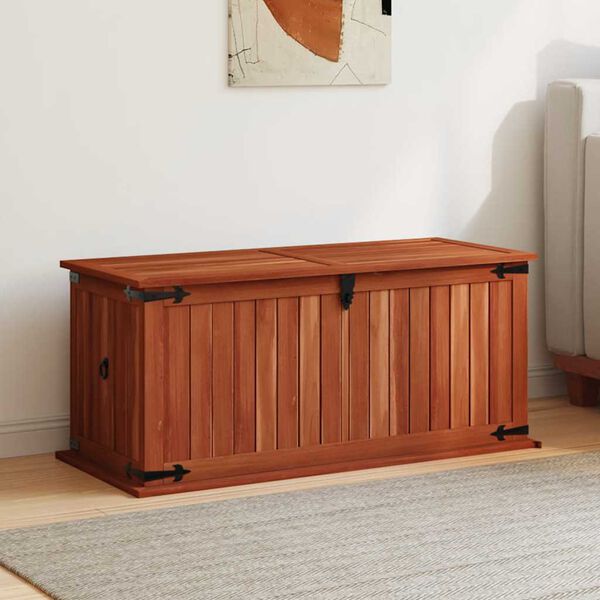 vidaXL Storage Chest Brown Solid Acacia wood, MDF