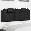 vidaXL Headboard Cushion Black Faux leather Standard Detachable