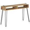 vidaXL Console Table Natural Wood Solid Mango Wood 45.3 x 13.8 x 29.9 in