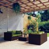 vidaXL Garden Lounge Set Brown