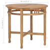vidaXL Garden Dining Set Teak Wood and Dark Grey Solid Teak Wood Medium