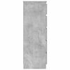 vidaXL Drawer Cabinet Concrete Gray Engineered Wood 23.6 x 14.2 x 40.6 in
