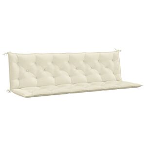 vidaXL Garden Bench Cushion Set of 2 Cream white