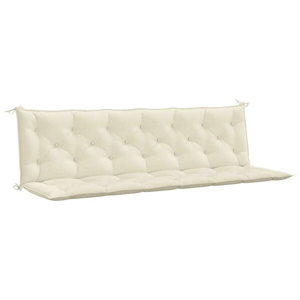 vidaXL Garden Bench Cushion Set of 2 Cream white