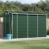 vidaXL Garden Shed Green Galvanized steel Large Garden Shed