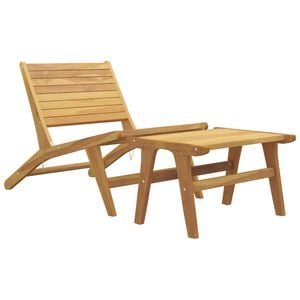 vidaXL Garden Chair Teak Solid teak wood Standard Detachable