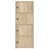 vidaXL Bookcase Sonoma oak Engineered wood Medium Bookshelf