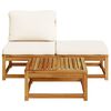 vidaXL Garden Lounge Set Cream white