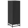 vidaXL Bathroom Cabinet Black Engineered wood, metal 39.4 in