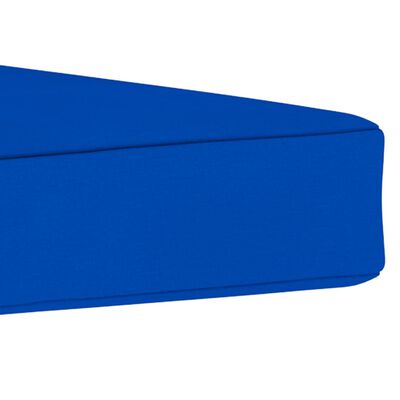 vidaXL Pallet Ottoman Cushion Blue Fabric