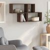 vidaXL Wall Shelf Brown Oak Engineered Wood 39.4 x 7.9 x 20.9 in