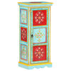 vidaXL Hand Painted Highboard 15.7"x11.8"x35.4" Solid Mango Wood