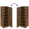 vidaXL Shoe Cabinet Smoked Oak Engineered wood Medium Shoe Cabinet