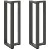 vidaXL Bar Table Leg Anthracite Powder-coated steel Medium