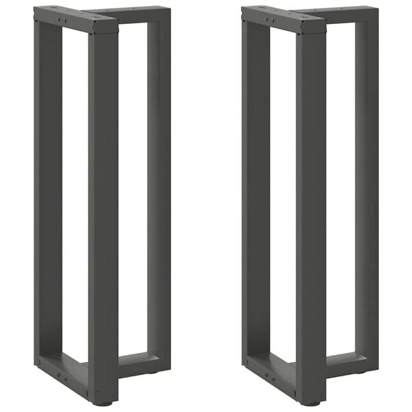 vidaXL Bar Table Leg Anthracite Powder-coated steel Medium