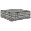 vidaXL Patio Lounge Set Set of 5 Grey PE Rattan 5 Piece Set Modular