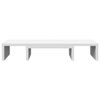 vidaXL Monitor Stand Adjustable White 23.6x9.4x4.1" Engineered Wood