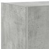 vidaXL TV Wall Cabinet Concrete Gray Engineered Wood Medium
