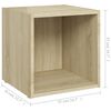 vidaXL TV Cabinet Set Sonoma Oak Engineered Wood Medium TV Cabinet Set