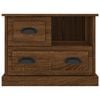 vidaXL Bedside Cabinet Brown Oak Engineered Wood 23.6 x 15.4 x 17.7 in