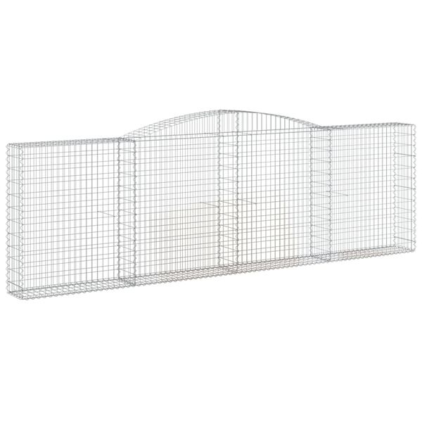 vidaXL Gabion Basket Set of 6 Silver Galvanized iron Extra Large