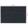 vidaXL Door Mat Set of 2 Dark grey Coir, PVC 23.6 x 15.7 in Non-slip