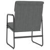vidaXL Lounge Chair Dark Grey Polyester Single Lounge Chair