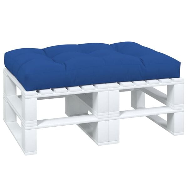 vidaXL Pallet Cushion Royal Blue 100% Polyester 47.2 in x 31.5 in x 3.9 in