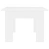 vidaXL Coffee Table White Engineered wood 39.4 x 23.6 x 16.5 in Sleek