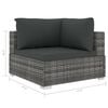 vidaXL Patio Lounge Set Set of 9 Grey