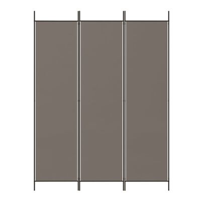 vidaXL 3-Panel Room Divider Anthracite 59.1"x78.7" Fabric