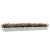 vidaXL Garden Raised Bed Silver Galvanized Steel Extra Large