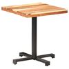 vidaXL Bistro Table Natural Acacia Wood, Black Solid Acacia wood, Iron