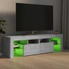 vidaXL TV Cabinet Concrete Gray Engineered Wood Medium TV Cabinet