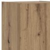 vidaXL TV Cabinet Set of 2 Artisan Oak Engineered wood, glass Medium