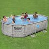 Bestway Swimming Pool Grey Rust-resistant steel frame Large