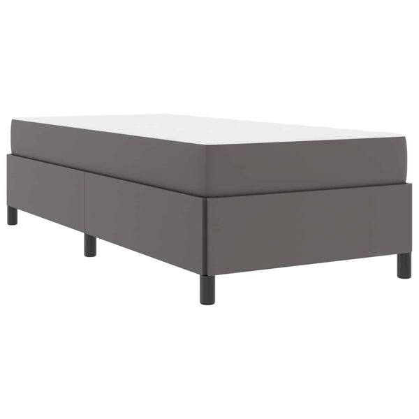 vidaXL Bed Frame with Mattress Grey 39.37 x 78.74 in Fabric