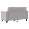 vidaXL 2-seater Sofa Light Grey