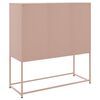 vidaXL Highboard Pink Steel Medium Highboard Rectangular Industrial