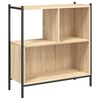 vidaXL Bookcase Sonoma oak Engineered wood Medium Bookcase Rectangular