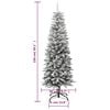 vidaXL Christmas Tree White, Green PVC, PE, Steel 59.1 in