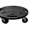 vidaXL Plant Trolley Set of 2 Black Polypropylene, Steel