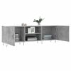 vidaXL TV Cabinet Concrete Grey Engineered Wood, Iron Large TV Cabinet