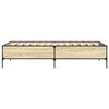 vidaXL Bed Frame Sonoma Oak Engineered wood Twin Durable Bed Frame