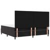 vidaXL LED Box Spring Bed with Mattress Black 78.74 x 78.74 in Fabric