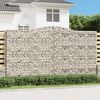 vidaXL Gabion Basket Set of 6 Silver Galvanized iron Extra Large