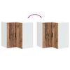 vidaXL Kitchen Wall Corner Cabinet Old wood Engineered wood Standard