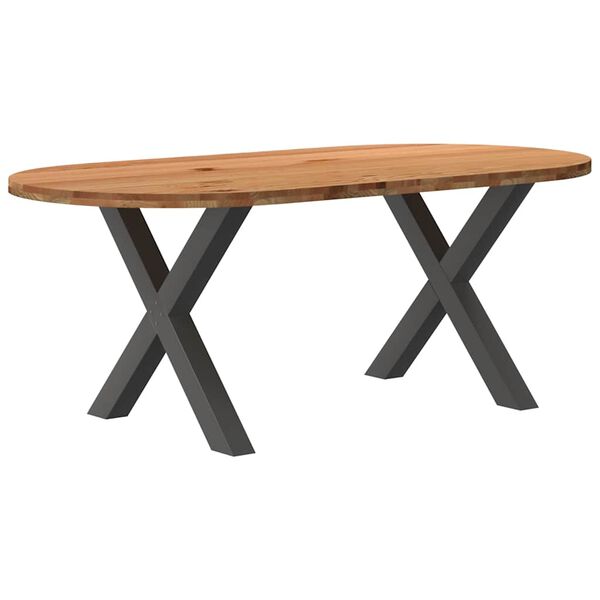 vidaXL Dining Table Light brown, Anthracite